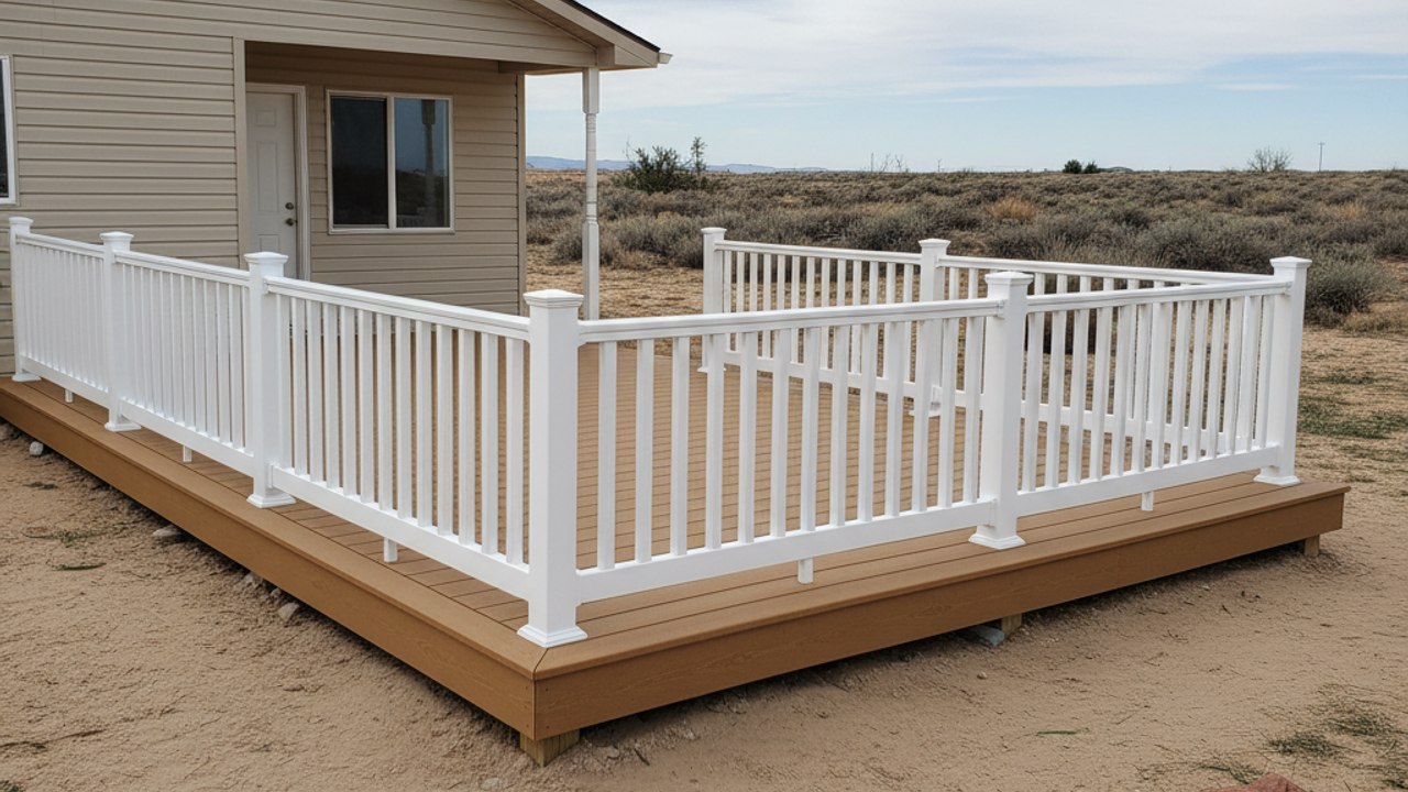 Alpha Deck Solutions crew working on a home
