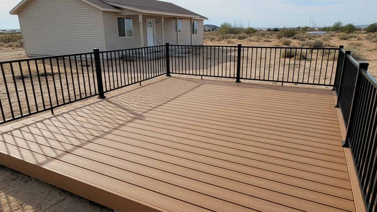 Custom Deck Design completed by Alpha Deck Solutions in Paradise, NV