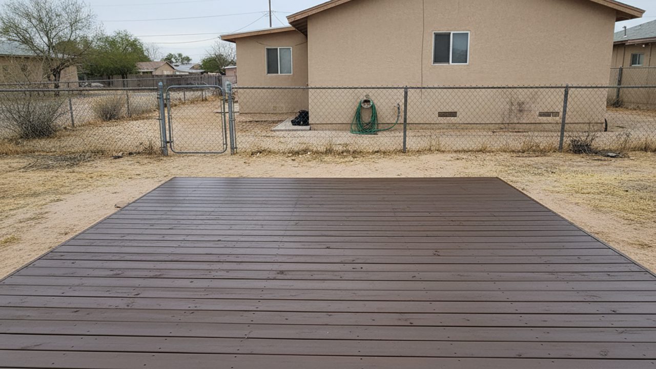 Deck Railing Installation completed by Alpha Deck Solutions in Sunrise Manor, NV