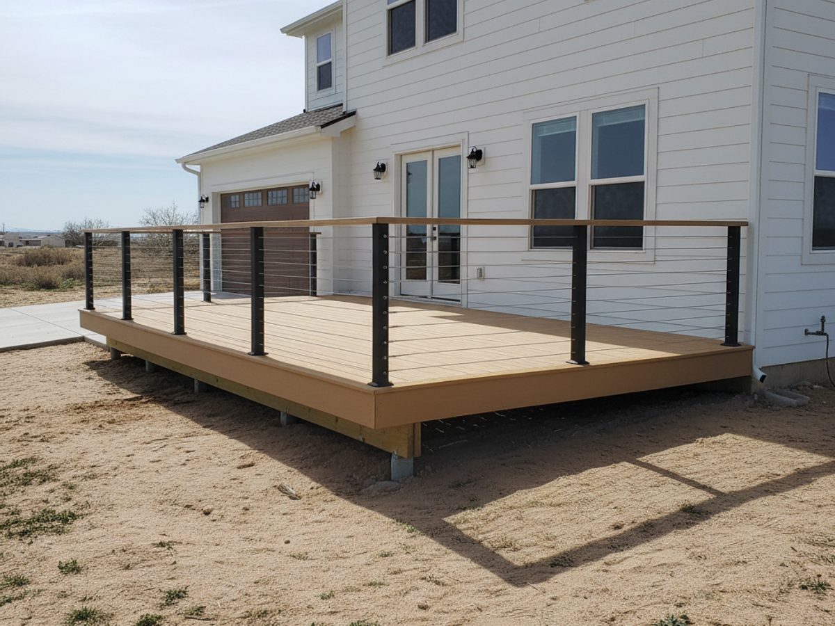Composite Decking completed by Alpha Deck Solutions in Spring Valley, NV
