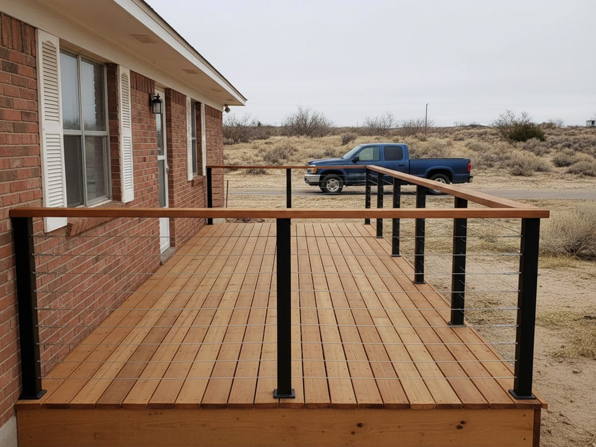 Custom Deck Design completed by Alpha Deck Solutions in Spring Valley, NV